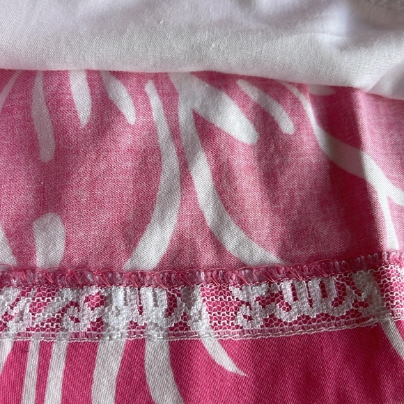 Lilly Pulitzer Pink Sleeveless Lined Side Tie Tropical  w/Pockets-10 - Picture 7 of 7
